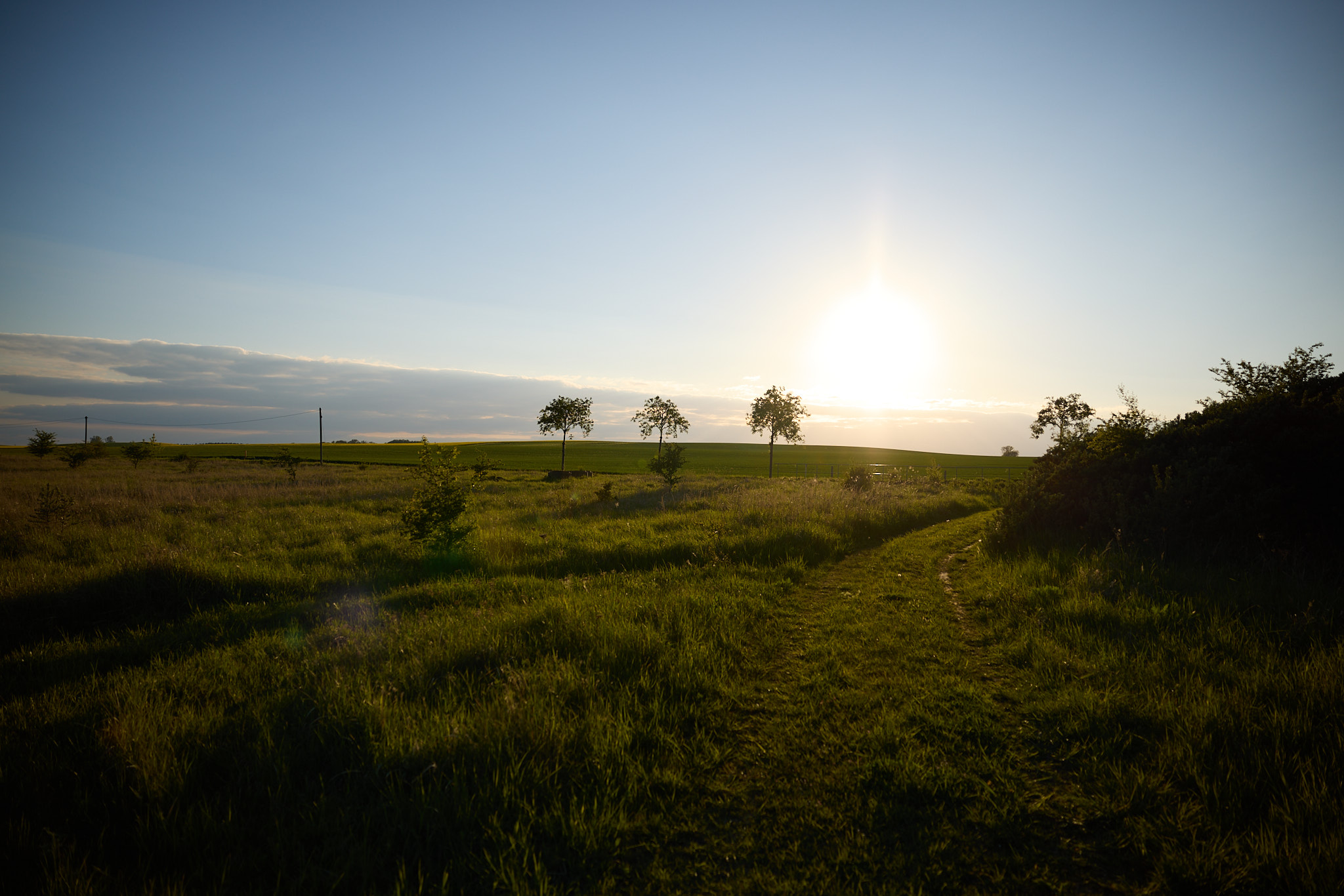 Sonnenuntergang Mecklenburgische Seenplatte